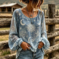 Phoebe | Celestial sun & moon eye pattern round top 1
