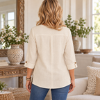 Gwen | Ivory floral embroidered tunic 3