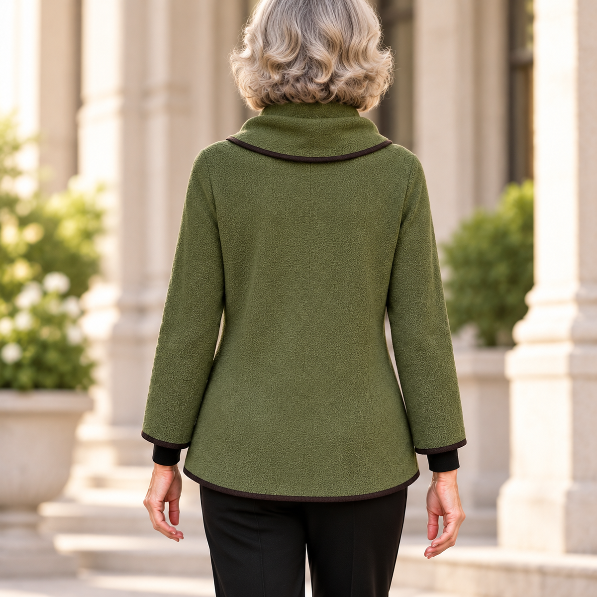 Carol | Botanical pattern jacket top 3
