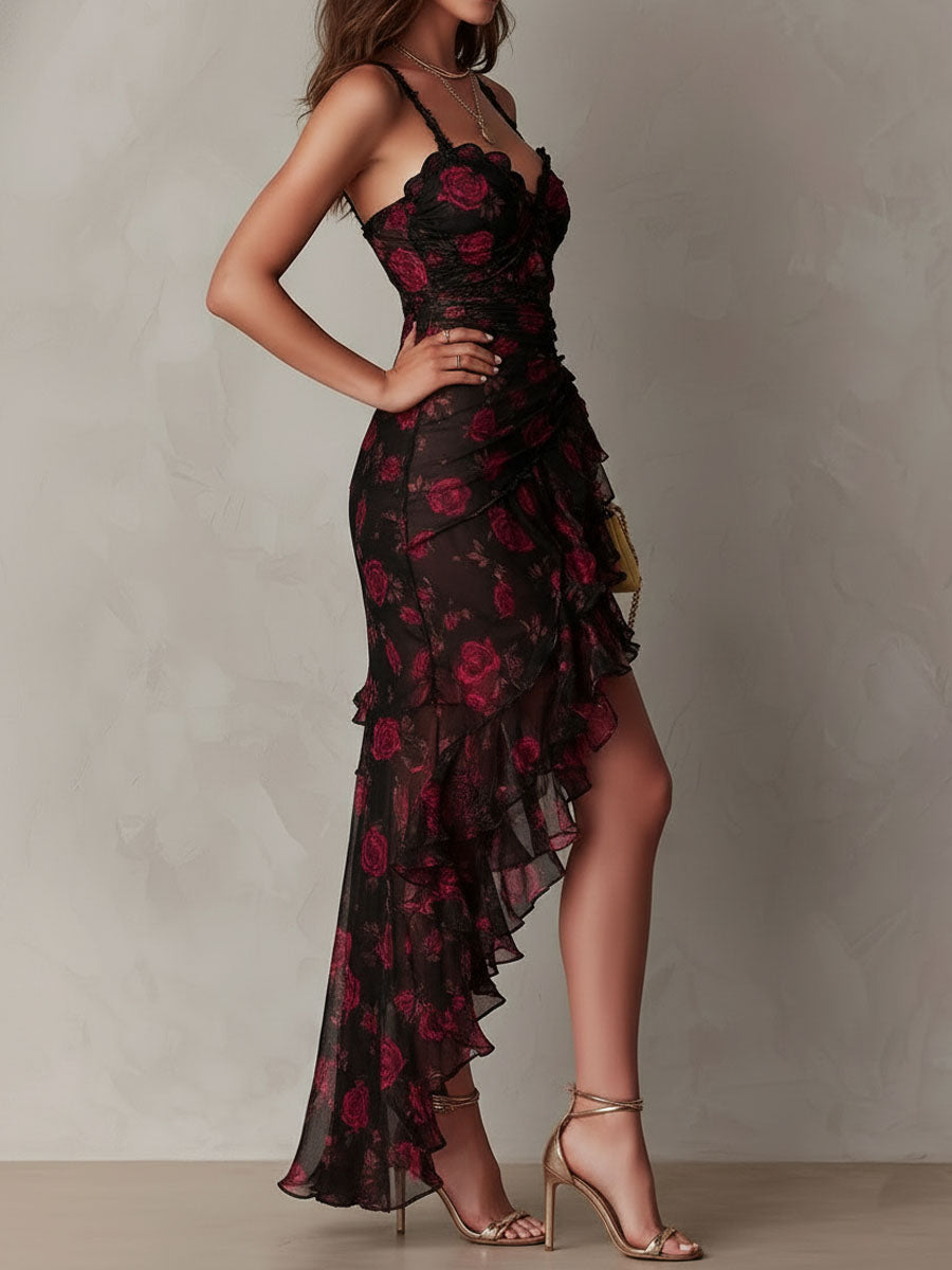 lowen-floral-ruched-ruffle-hem-dress-4