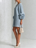 Cleo | Floral-trimmed mini dress 2