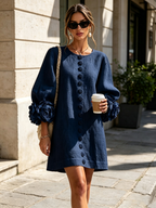 Alinta | Rosette-cuff mini dress 4