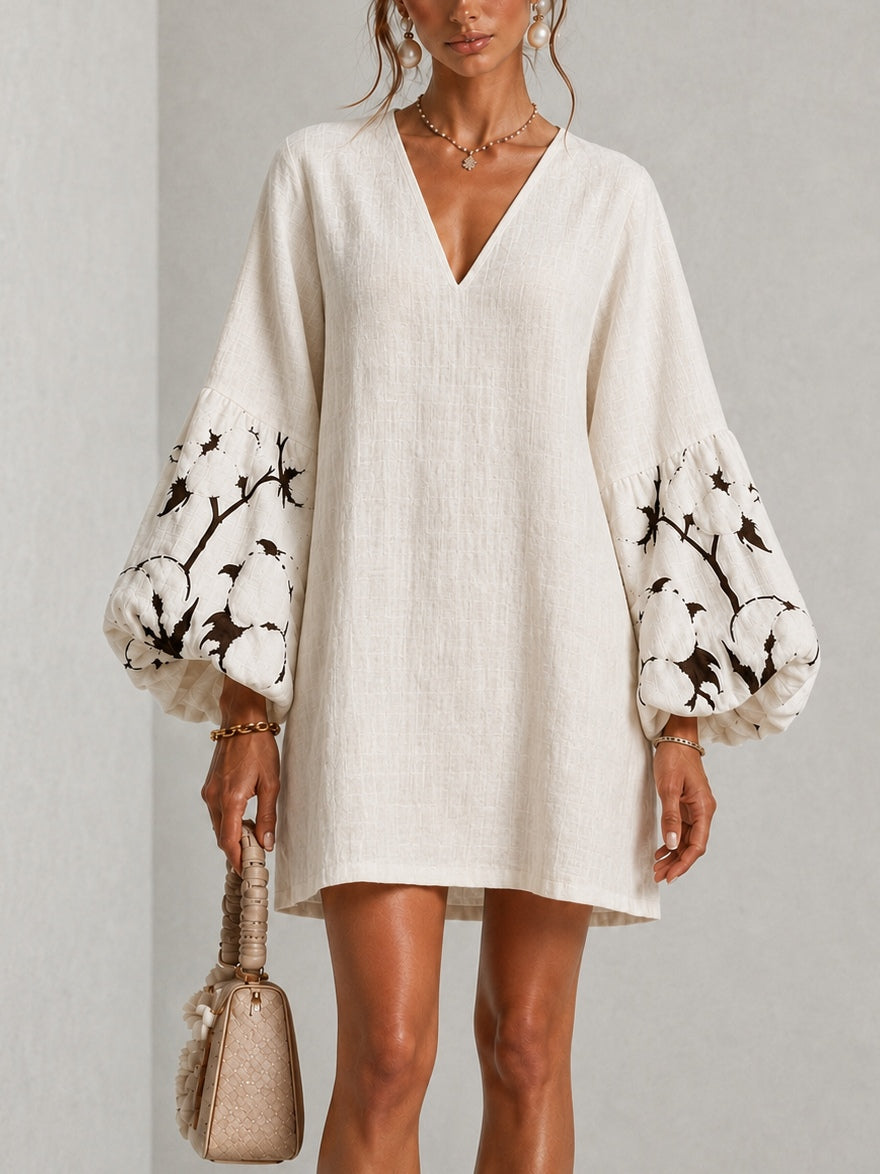 Waverly | Puff-sleeve floral mini dress 8