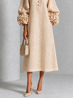 Rosanne | Rosette-cuff midi dress 5