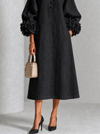 Amaya | Floral-cuff midi dress 4