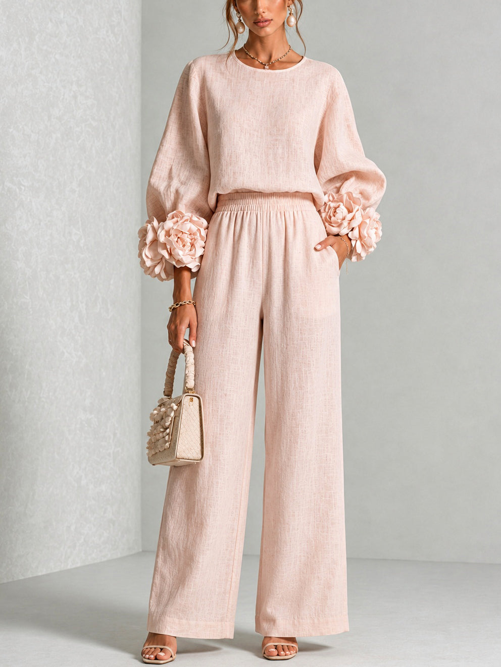Carys | Floral cuff two-piece set 1