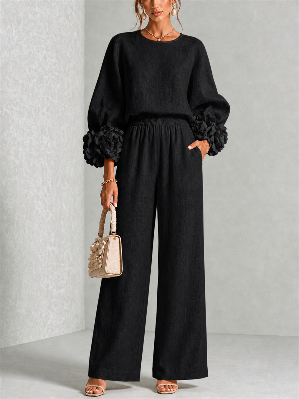 Carys | Floral cuff two-piece set 4