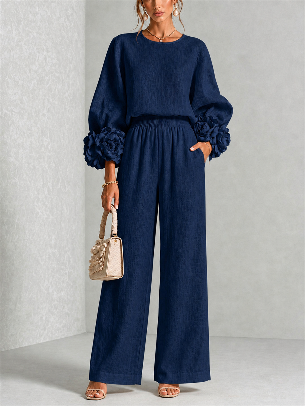 Carys | Floral cuff two-piece set 2