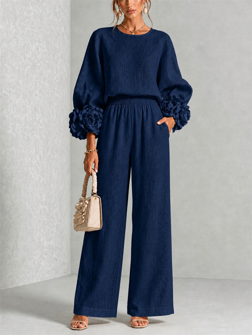 Carys | Floral cuff two-piece set 2
