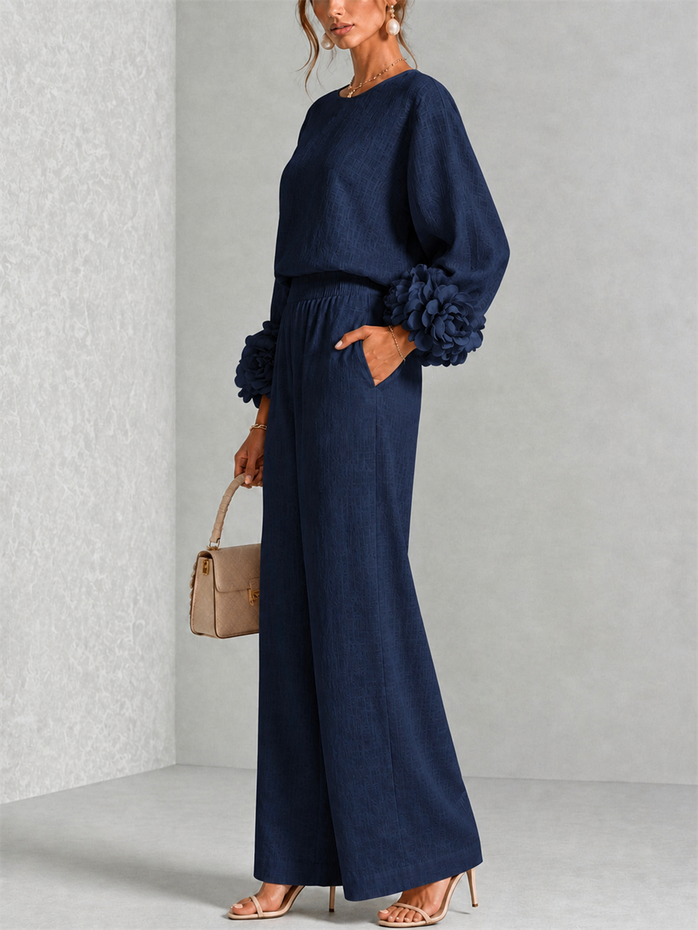 Carys | Floral cuff two-piece set 12
