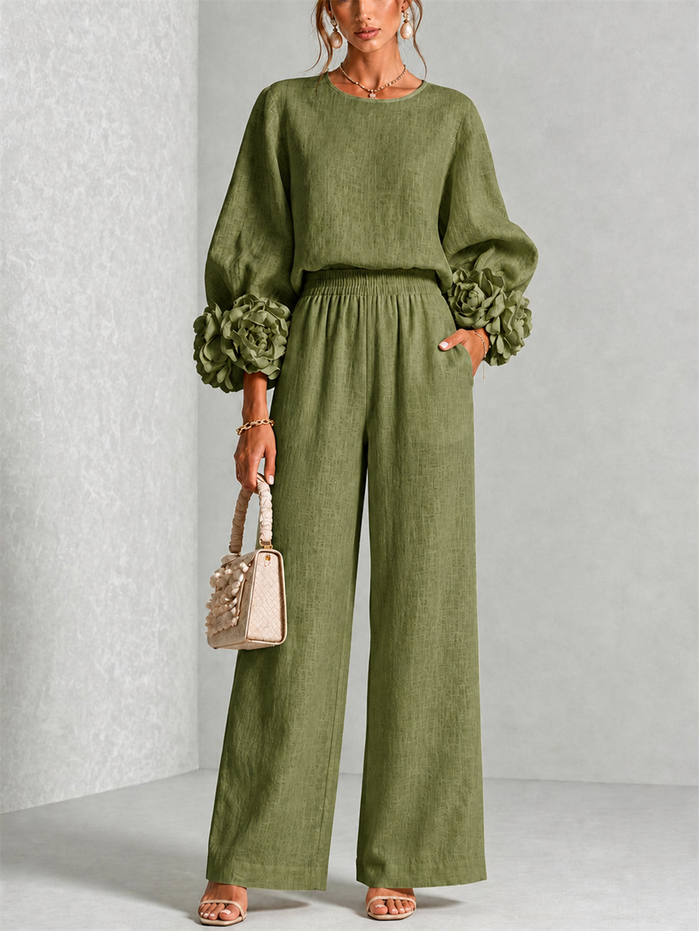 Carys | Floral cuff two-piece set 6