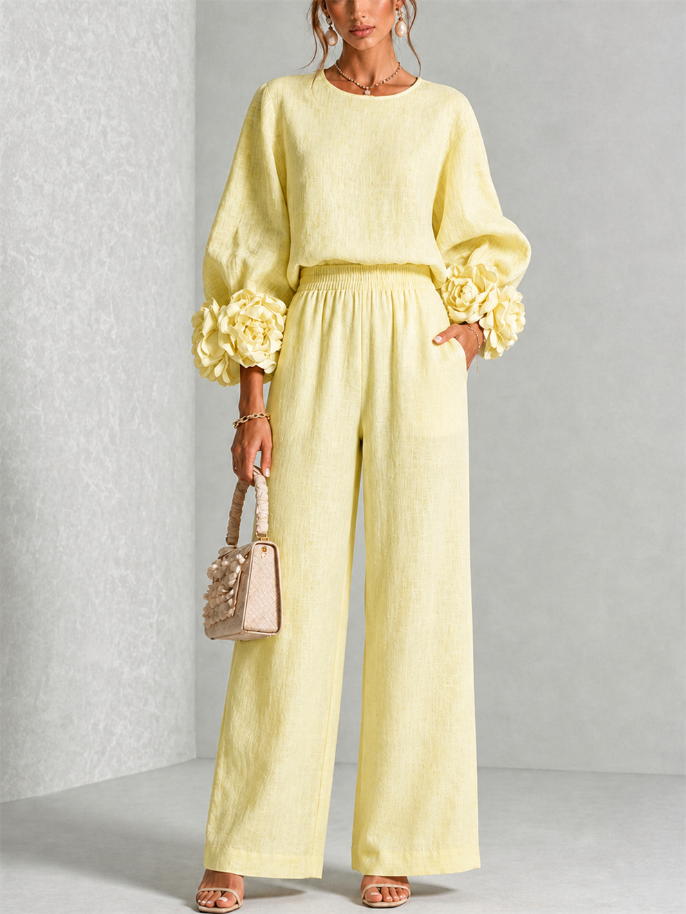 Carys | Floral cuff two-piece set 5