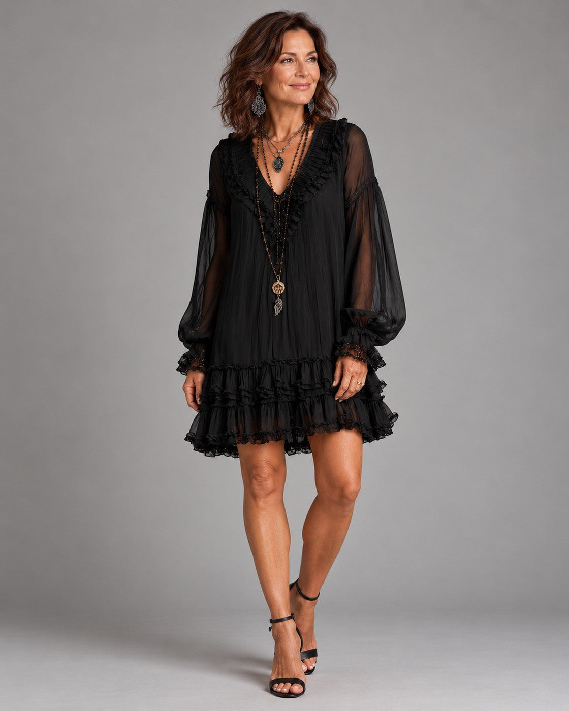 oriella-ruffled-chiffon-mini-dress-1
